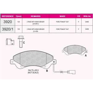 FREN BALATASI ÖN FORD TRANSIT V – 347 06- 24485