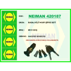 BAGAJ KİLİT+KAPI ŞİFRE SETİ M131 DKŞ