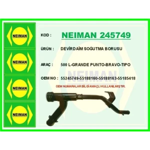 DEVİRDAİM SOĞUTMA BORUSU 500 L-GRANDE PUNTO-BRAVO-TIPO