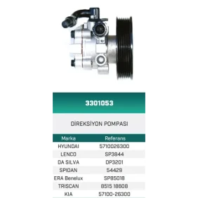 DİREKSİYON POMPASI HİDROLİK HYUNDAI SANTA FE SM 2.0 CRDI OEM