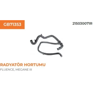 RADYATÖR HORTUMU RENAULT MEGANE III 1,5 DCI 215030