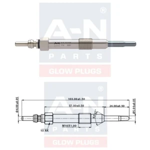 KIZDIRMA BUJİSİ ECO 11V OPEL VECRA-ASTRA-ZAFIRA-1.9 CDTI OPEL 1.9 CDTI 1214040 GN041 0100226436 GLP007 0250202036 DP36 Y534J CE803 ET1-A-N-103 436