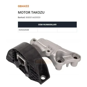 MOTOR TAKOZU DUSTER-CAPTUR
