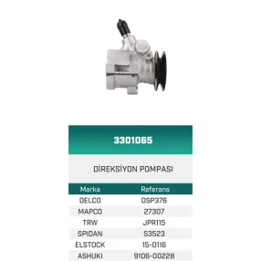 DİREKSİYON POMPASI HİDROLİK C15 1.3/1.4 HATTAT/HEMA