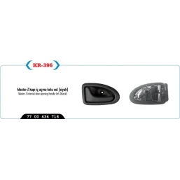 KAPI AÇMA KOLU IÇ SOL SİYAH CLIO KANGOO MEGANE LOGAN