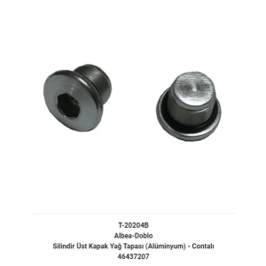 ALBEA SİLİNDİR KAPAK TAPASI ALÜMİNYUM ORİNGLİ MYM-T-20204B