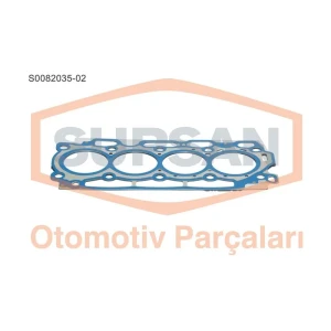SİLİNDİR KAPAK CONTASI PEUGEOT 206-307-406 1.6 HDI 16V (ENG. DV6) 3 ÇENTİK - ÇOK KATMANLI ÇELİK
