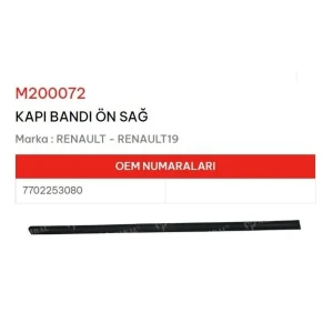 KAPI BANDI ÖN SAĞ R19