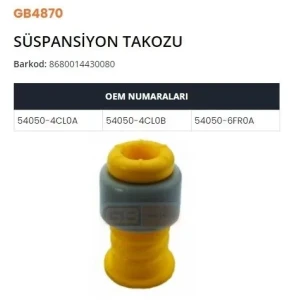SÜSPANSİYON TAKOZU KADJAR-QASHQAI II 1.2-1.5 DCI-1 .6 DCI-1.6