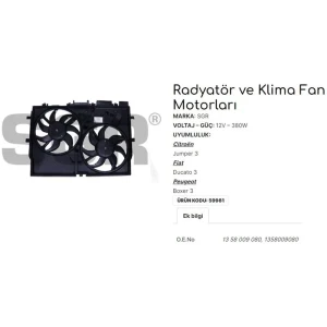 FAN MOTORU DAVLUMBAZLI DUCATO 3 - C.JUMPER 3 - P.BOXER 3 1358009080