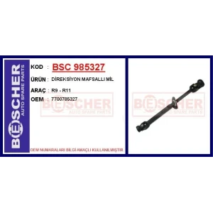 DİREKSİYON MAFSALLI MİL RENAULT R9 R11