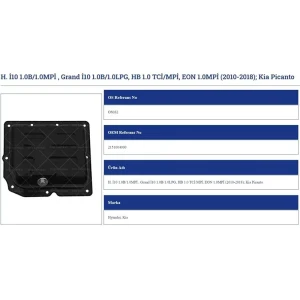 YAĞ KARTERİ HYUNDAİ İ10 1.0 MPİ İ20 1.2 1.4 KIA PICANTO