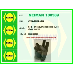 ATEŞLEME BOBINI R9 1.4 BROADWAY-MGN-KNG-CLIO II SİYAH SOKET