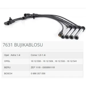 BUJI KABLOSU + BOBIN KABLOSU ASTRA 1.4İ CORSA 1.2İ 1.4İ METAL TÜPLÜ