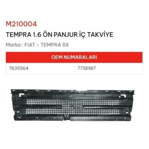 ÖN PANJUR İÇ TAKVİYE TEMPRA SX