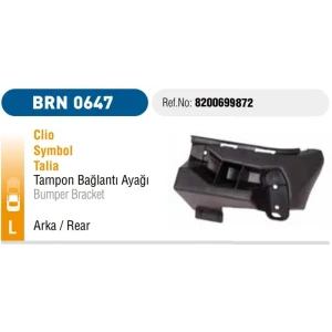 TAMPON BRAKETİ ARKA SOL CLIO SYMBOL THAILA
