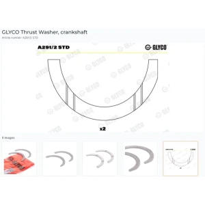 AY YATAK KRANK HİLALİ STD DOBLO LİNEA EGEA 1.6 MJ 552040190 2 ADET