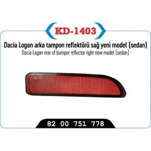 TAMPON REFLEKTÖRÜ ARKA SAĞ LOGAN SEDAN YM