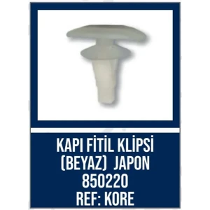 KAPI FİTİL KLİPSİ - (BEYAZ) JAPON