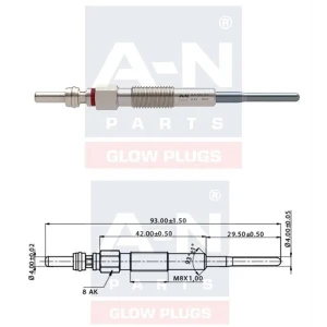 KIZDIRMA BUJİSİ ECO 4,4V OPEL ANTARA 2.0 D 4805511 GE125 0100266076 GLP179 0250403010 Y8009AS ET1-A-N-094 003