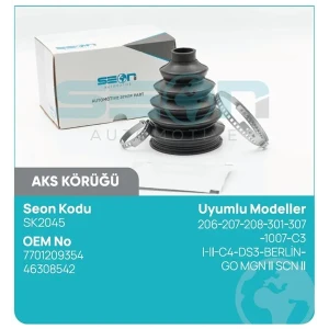 AKS KÖRÜĞÜ DIŞ 206-207-208-301-307-1007-C3 I-II-C4 -DS3-BERLİNGO MGN II SCN II