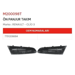ÖN PANJUR TAKIM CLIO III