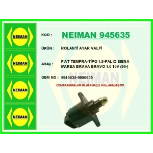 ROLANTİ AYAR VALFİ FIAT TEMPRA-TİPO 1.8-PALIO SIENA MAREA BRAVA BRAVO 1.6 16V (96-)