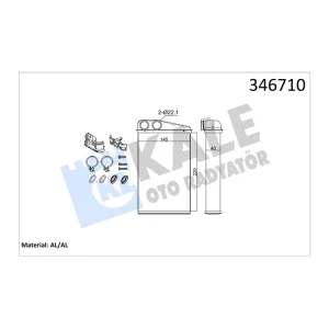 KALORİFER RADYATÖRÜ MEGANE II SCENIC II GRAND SCENIC II AH17000S
