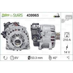 ISTARS ALTERNATÖR PSA STOP START 210 A
