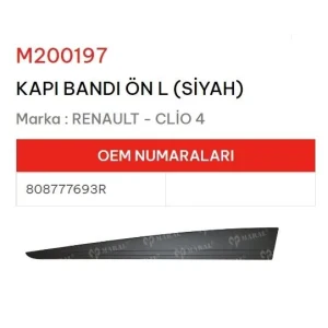 KAPI BANDI ÖN SOL CLIO IV