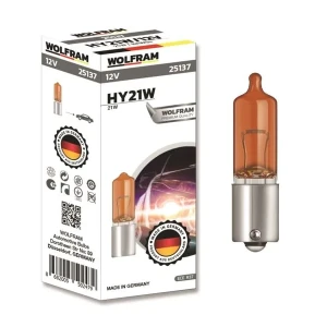 AMPÜL CİVALI MERCEKLİ AMBER SARI 12V H21 21 BAW9s GARANTİSİ YOKTUR