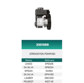 DİREKSİYON POMPASI HİDROLİK XSARA PICASSO 2.0 16V- XSARA PICASSO 1.8 16V HATTAT/HEMA