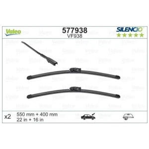 SİLENCİO X-TRM FLAT BLADE (MUZ TİPİ) SİLECEK VF938 (X2) (550+400MM) (ÖN) DACIA LODGY (JS_) ; DACIA DOKKER (KE_) ; DACIA DOKKER EXPRESS