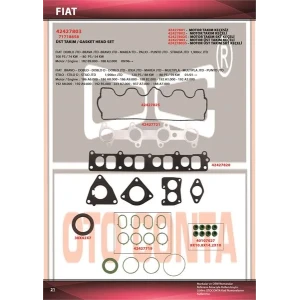 OPEL ASTRA VECTRA ZAFİRA 1.9 CDTI ÜST TAKIM KEÇELİ SUBAP LASTİKLİ Z19DT-Z19DTL