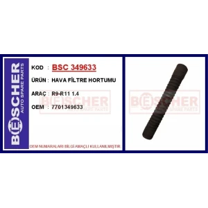 HAVA FİLTRE HORTUMU R9-R11 1.4