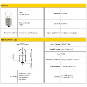 AMPÜL 12V 67 10W