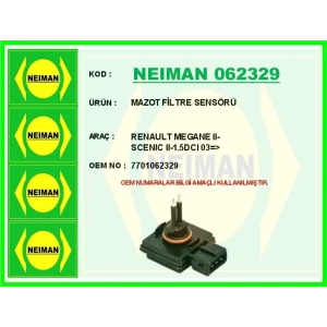 MAZOT FİLTRE SENSÖRÜ RENAULT MEGANE II-SCENIC II-1