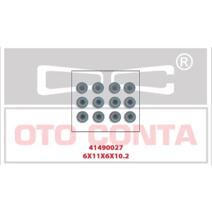 HYUNDAİ SÜBAP LASTİK TAKIM 12 AD 6×11×6X10.2MM G4EK G4EK-TC