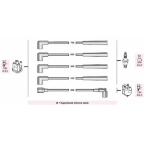 BUJI KABLOSU 323 S IV 1.3 16V OHC B3E B383 84 8 (AMZ620)