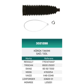 DİREKSİYON KÖRÜĞÜ MEGANE II KÖRÜK TAKIMI