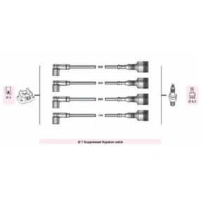 BUJI KABLOSU ALFA 145 1.6İE ALFA 146 1.6İE (AAR707)