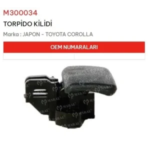 TORPİDO KİLİDİ TOYOTA COROLLA