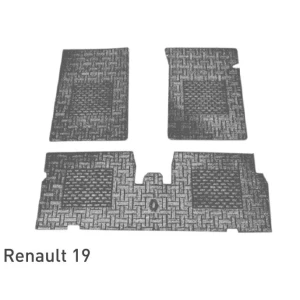 DEKORATIF PAS PAS BEZLI GRİ RULO POSET R19