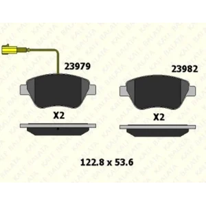 FREN BALATASI ÖN CITROEN NEMO PANELVAN SW PUNTO GRANDE PUNTO PUNTO EVO LINEA (Yeni model) 23982 178 45 ANS KD13 2398217845ANSKD13 FIORINO ÇİFT KABLO