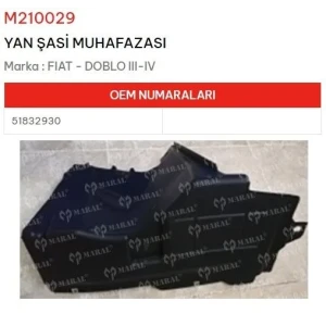 ŞASİ MUHAFAZASI YAN FİAT DOBLO III-IV