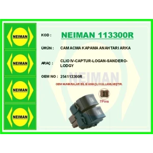 CAM ACMA KAPAMA ANAHTARI ARKA CLIO IV-CAPTUR-LOGAN-SANDERO-LODGY