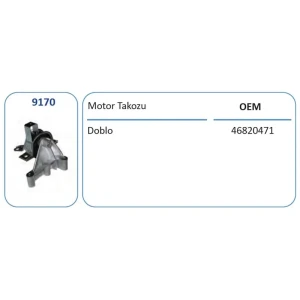 MOTOR TAKOZU ARKA LANCIA DOBLO 1.6 16V