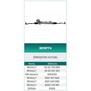 DİREKSİYON KUTUSU HİDROLİK DACİA LOGAN